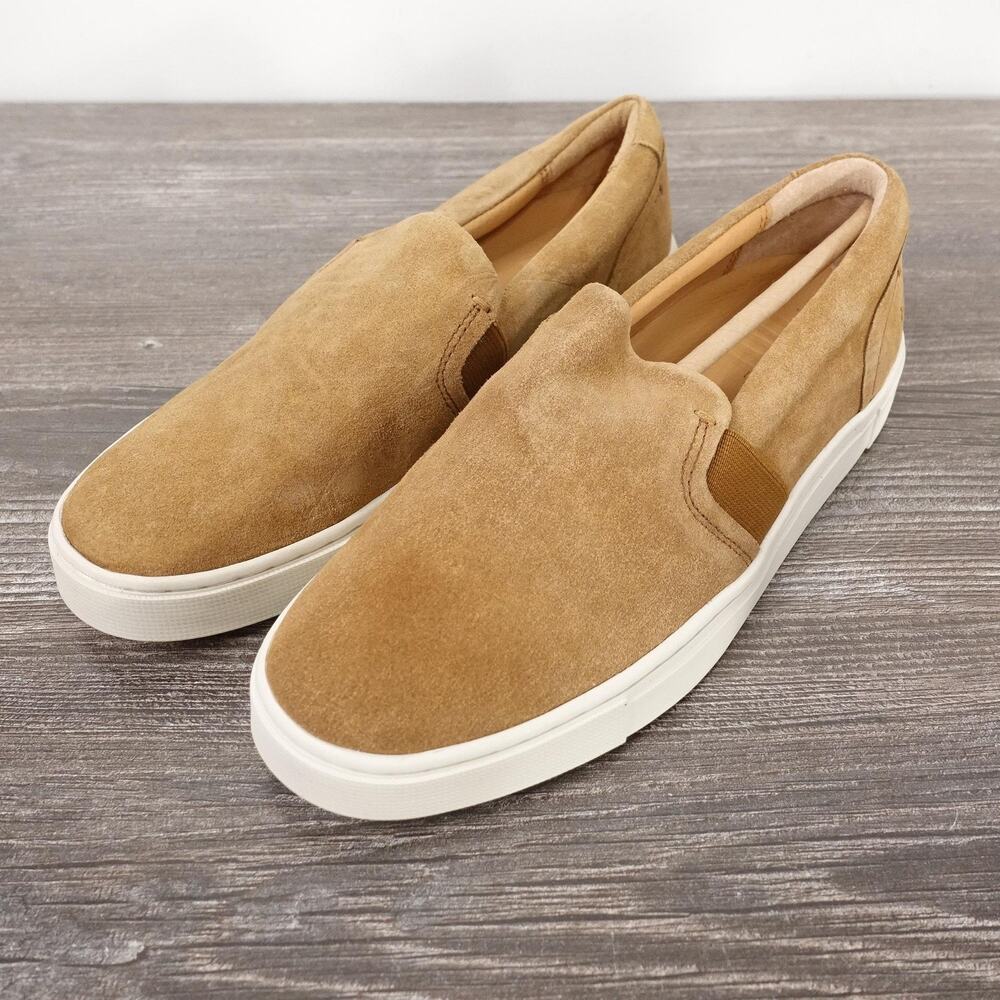 Frye Shoes Womens Size 6 Brown Ivy Slip On Swan Suede Flats Casual Toffee
